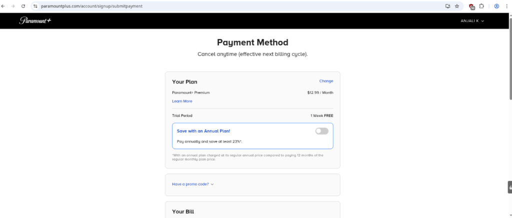 Enter Your promo code